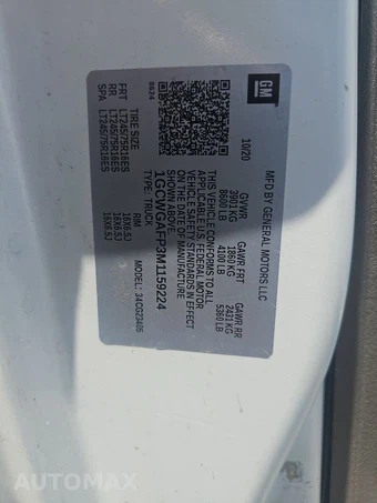2021 Chevrolet Express 2500 Cargo Van 1WT 135.2" WB - miniatura 14