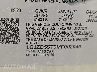 2021 Chevrolet Malibu LT 1LT - miniatura 5