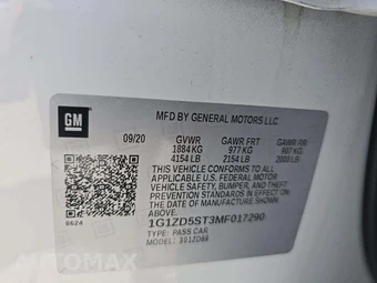 2021 Chevrolet Malibu LT 1LT – miniatura 5