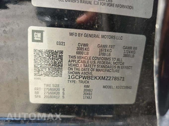 2021 Chevrolet Silverado 1500 Custom Crew Cab Short Bed 1CX - miniatura 5
