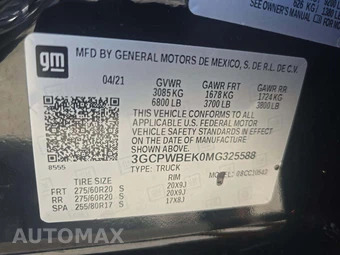 2021 Chevrolet Silverado 1500 Custom Crew Cab Short Bed 1CX - miniatura 5