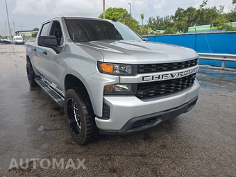 2021 Chevrolet Silverado 1500 Custom Crew Cab Short Bed 1CX - miniatura 3
