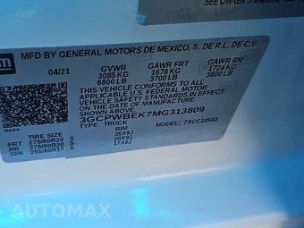 2021 Chevrolet Silverado 1500 Custom Crew Cab Short Bed 1CX - miniatura 14