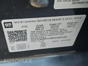 2021 Chevrolet Silverado 1500 Custom Crew Cab Short Bed 1CX - miniatura 14