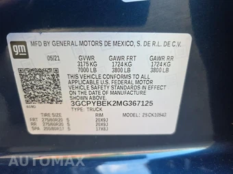 2021 Chevrolet Silverado 1500 Custom Crew Cab Short Bed 1CX - miniatura 17