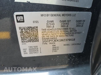 2021 Chevrolet Silverado 1500 LT Crew Cab Short Bed 2FL - miniatura 14