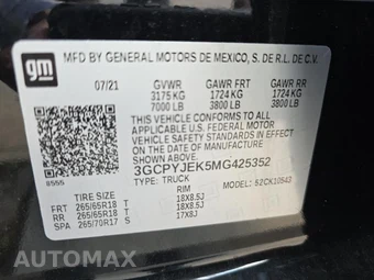 2021 Chevrolet Silverado 1500 LT Crew Cab Short Bed 2FL - miniatura 17