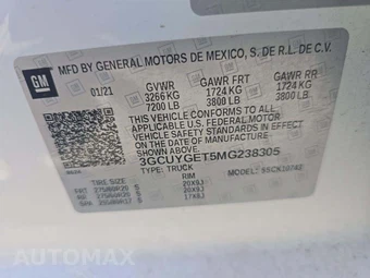 2021 Chevrolet Silverado 1500 LTZ Crew Cab Medium Bed 1LZ - miniatura 5