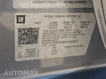 2021 Chevrolet Silverado 1500 LTZ Crew Cab Short Bed 1LZ - miniatura 14
