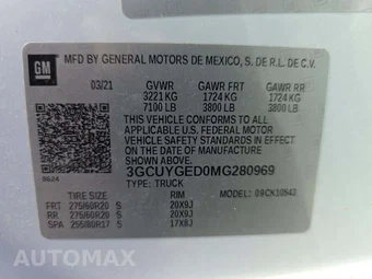 2021 Chevrolet Silverado 1500 LTZ Crew Cab Short Bed 1LZ - miniatura 2