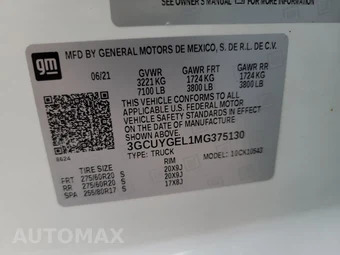 2021 Chevrolet Silverado 1500 LTZ Crew Cab Short Bed 1LZ - miniatura 14