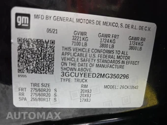 2021 Chevrolet Silverado 1500 RST Crew Cab Short Bed 1SP - miniatura 11