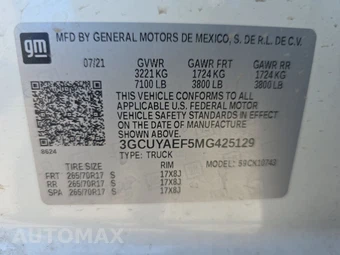 2021 Chevrolet Silverado 1500 WT Crew Cab Medium Bed 1WT – miniatura 14