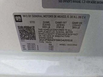 2021 Chevrolet Silverado 1500 WT Crew Cab Short Bed 1WT - miniatura 6