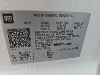 2021 Chevrolet Silverado 1500 WT Extended Cab Medium Bed 1WT - miniatura 14