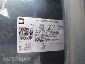 2021 Chevrolet Suburban LT 1LT - miniatura 5