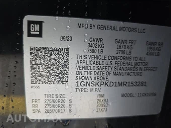 2021 Chevrolet Tahoe Z71 2Z7 - miniatura 18