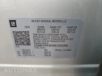 2021 Chevrolet Traverse LS 1LS - miniatura 15