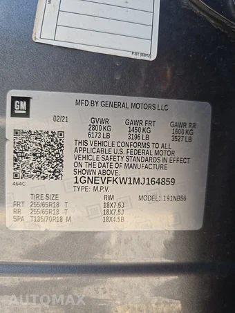 2021 Chevrolet Traverse LS 1LS – miniatura 15