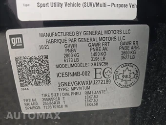 2021 Chevrolet Traverse LT Cloth 1LT - miniatura 15