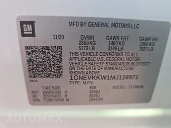 2021 Chevrolet Traverse Premier 1LZ - miniatura 16