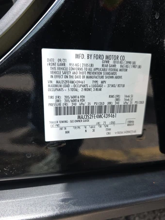 2021 Ford EcoSport S – miniatura 14