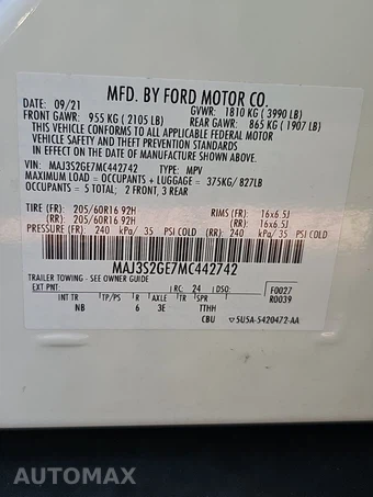 2021 Ford EcoSport SE - miniatura 14