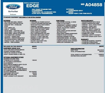 2021 Ford Edge Titanium - miniatura 10