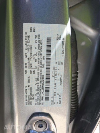 2021 Ford Escape Hybrid SEL – miniatura 2