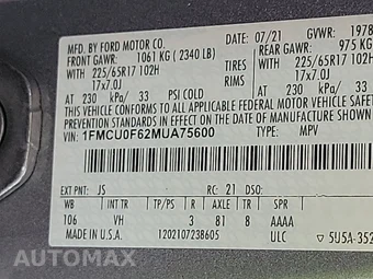 2021 Ford Escape S – miniatura 14
