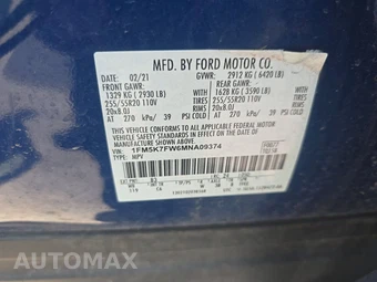 2021 Ford Explorer Hybrid Limited - miniatura 15