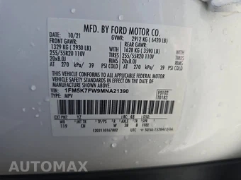 2021 Ford Explorer Hybrid Limited - miniatura 15