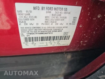 2021 Ford Explorer Limited – miniatura 15