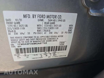 2021 Ford Explorer Limited – miniatura 5