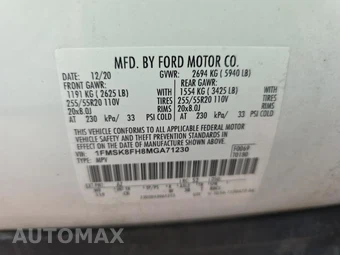 2021 Ford Explorer Limited – miniatura 17