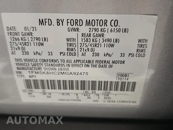2021 Ford Explorer Platinum - miniatura 15