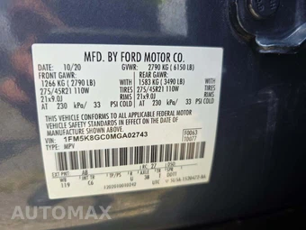 2021 Ford Explorer ST - miniatura 2
