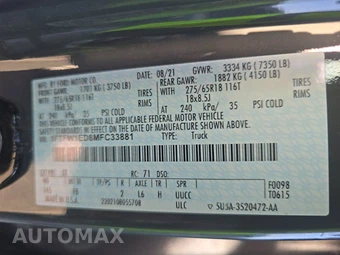 2021 Ford F-150 Hybrid XLT Crew Cab Short Bed - miniatura 14
