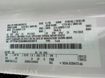 2021 Ford F-150 LARIAT Crew Cab Short Bed - miniatura 47