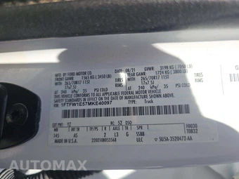 2021 Ford F-150 XL Crew Cab Short Bed - miniatura 5