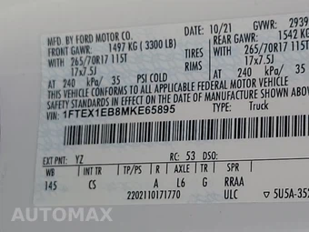 2021 Ford F-150 XL Extended Cab Medium Bed w/Rear Doors - miniatura 14