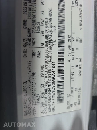 2021 Ford Transit 150 Cargo Van Medium Roof 148.0" WB - miniatura 13