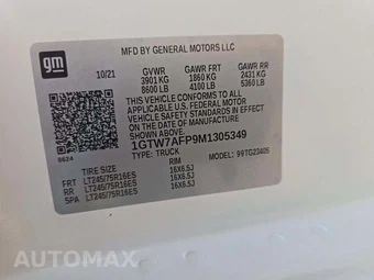 2021 GMC Savana 2500 Cargo Van 1WT 135.2" WB - miniatura 2