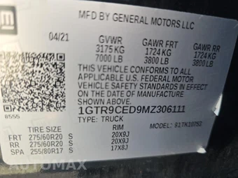 2021 GMC Sierra 1500 Elevation Extended Cab Medium Bed 3SB - miniatura 17
