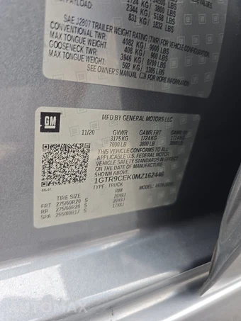 2021 GMC Sierra 1500 Elevation Extended Cab Medium Bed 3SB - miniatura 14