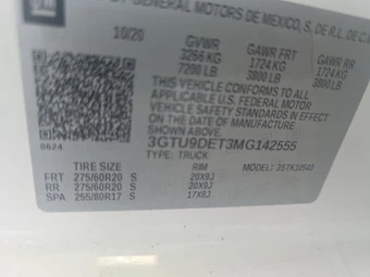 2021 GMC Sierra 1500 SLT Crew Cab Short Bed 4SA - miniatura 9