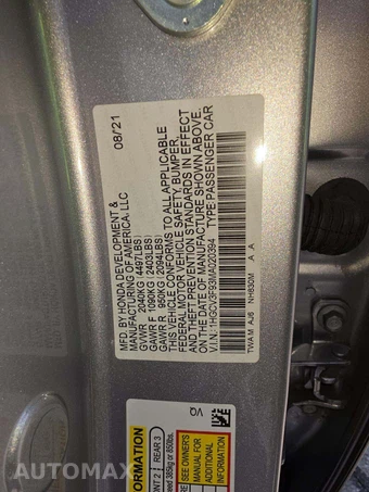 2021 Honda Accord Hybrid Touring - miniatura 2