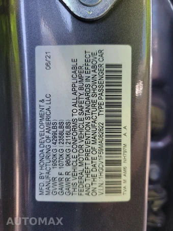 2021 Honda Accord Sedan EX-L 1.5T - miniatura 14