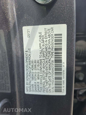 2021 Honda Accord Sedan EX-L 1.5T - miniatura 5