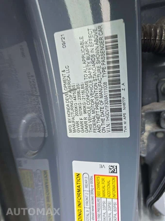 2021 Honda Accord Sedan Sport 1.5T - miniatura 5